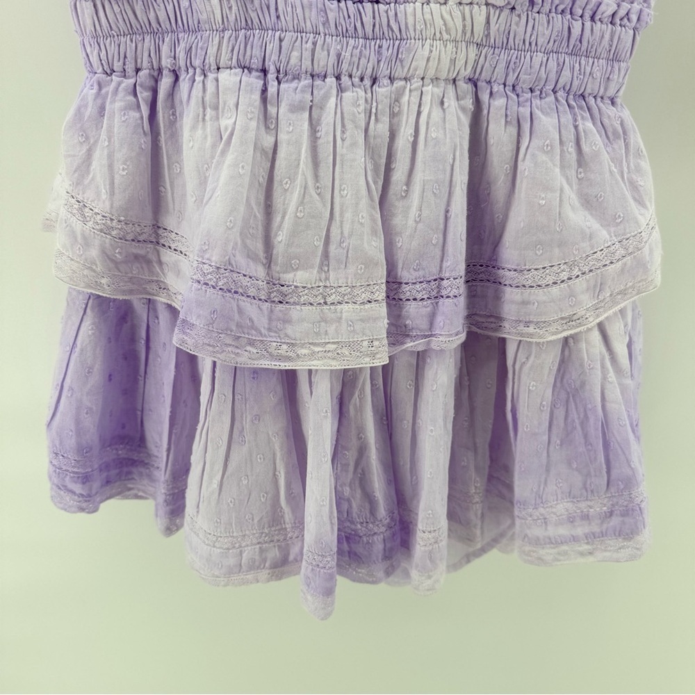 NWT Love Shack Fancy Natasha mini dress SzP ruffles feminine lace cottagecore - Picture 11 of 15